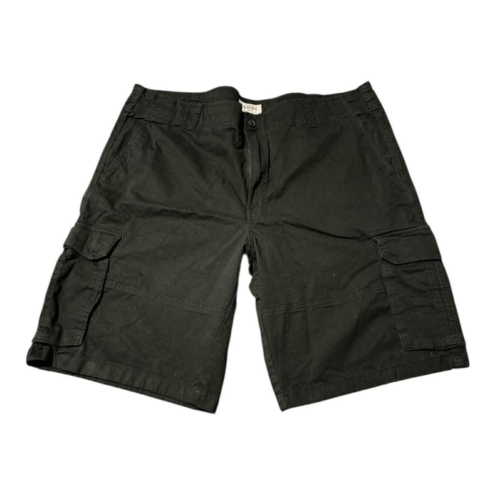 Goodfellow & Co Shorts Mens 42 Black Cargo‎ Utility Pockets Casual Flat Front